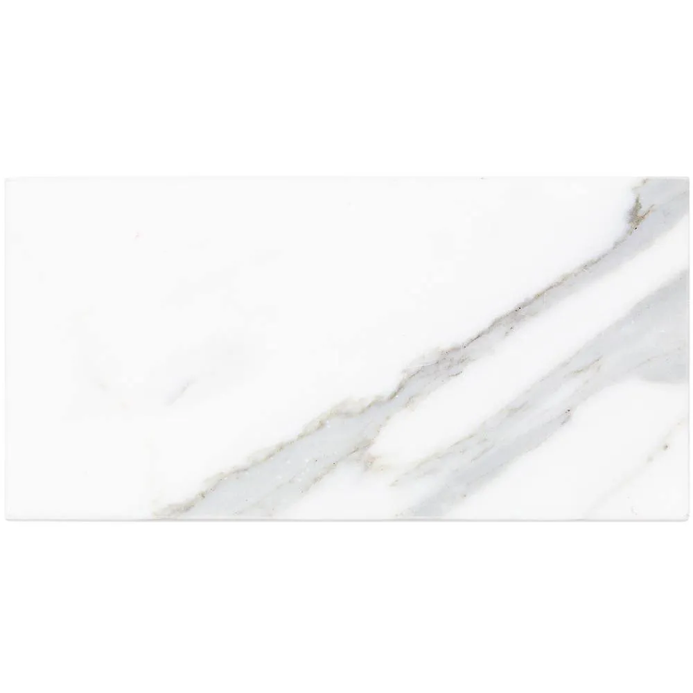 Ivy Hill Tile Calacatta 4 in. x 8 in. x 9mm Polished Marble Subway Tile (25 pieces / 5.55 sq. ft. / box), photo 7 of 8