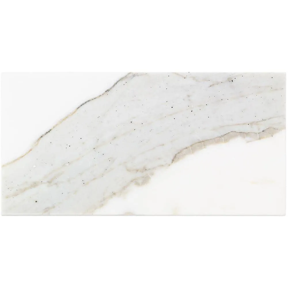 Ivy Hill Tile Calacatta 4 in. x 8 in. x 9mm Polished Marble Subway Tile (25 pieces / 5.55 sq. ft. / box), photo 4 of 8