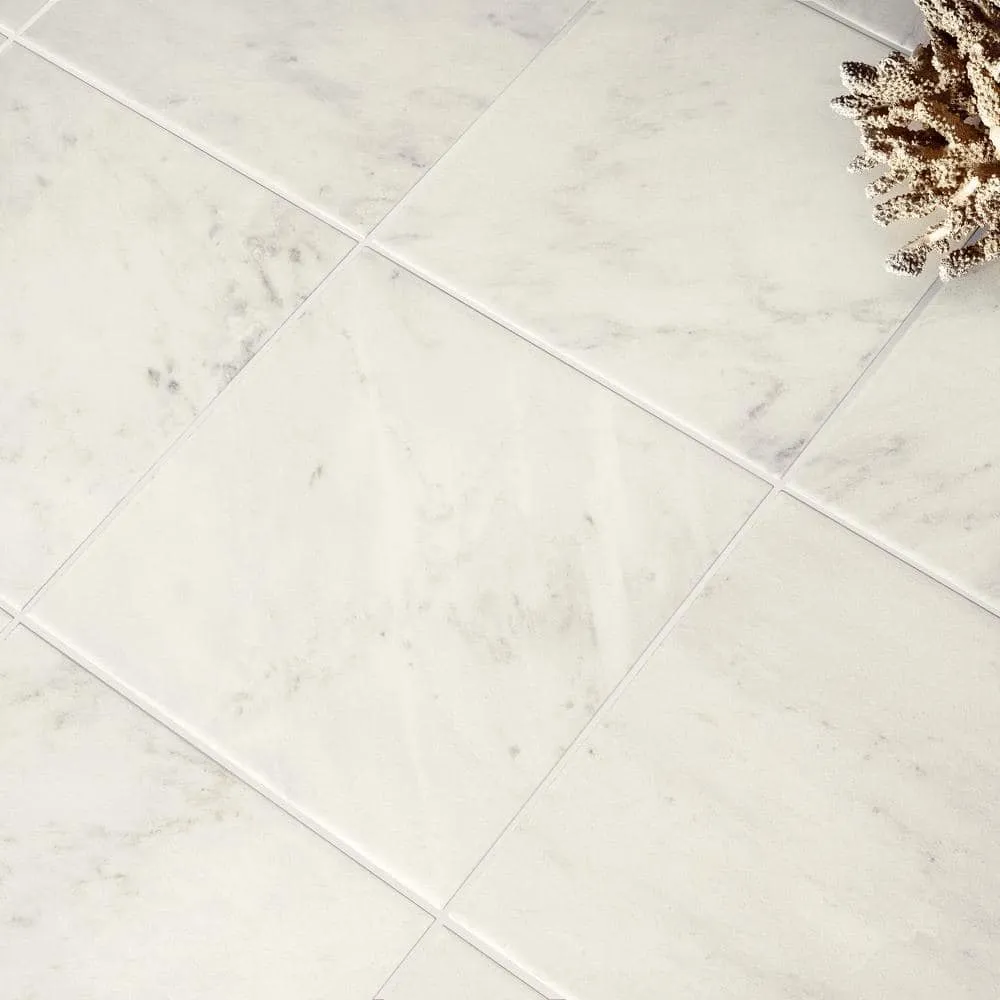 Ivy Hill Tile Hercules Calacatta 23.74 in. x 23.74 in. x 0.78 in. Textured Porcelain Floor Paver Tile (8.03 sq. ft./Case), photo 4 of 9
