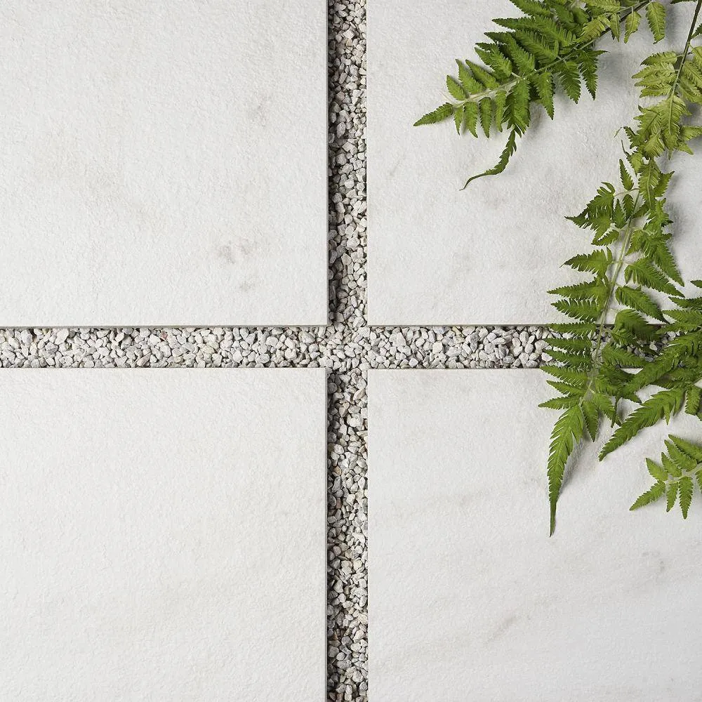 Ivy Hill Tile Hercules Calacatta 23.74 in. x 23.74 in. x 0.78 in. Textured Porcelain Floor Paver Tile (8.03 sq. ft./Case), photo 2 of 9