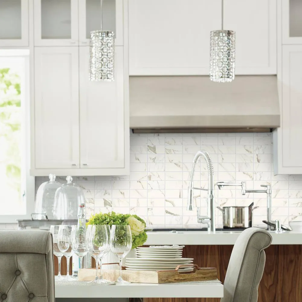 Marazzi Developed by Nature Calacatta 3 in. x 6 in. Glazed Ceramic Wall Tile (12 sq. ft. / case), photo 5 of 6
