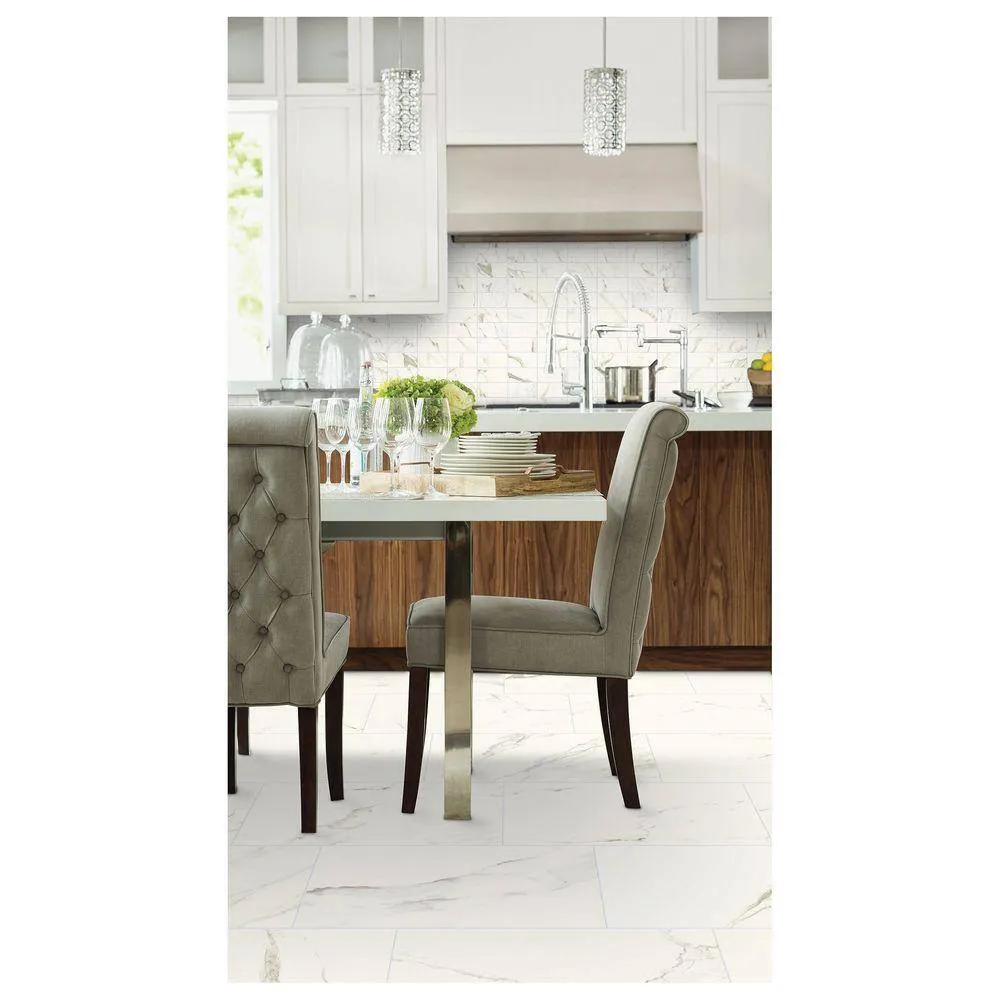 Marazzi Developed by Nature Calacatta 3 in. x 6 in. Glazed Ceramic Wall Tile (12 sq. ft. / case), photo 6 of 6