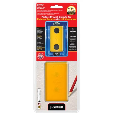 Plug Mark Magnetic Drywall Cutout Tool for Existing Outlets