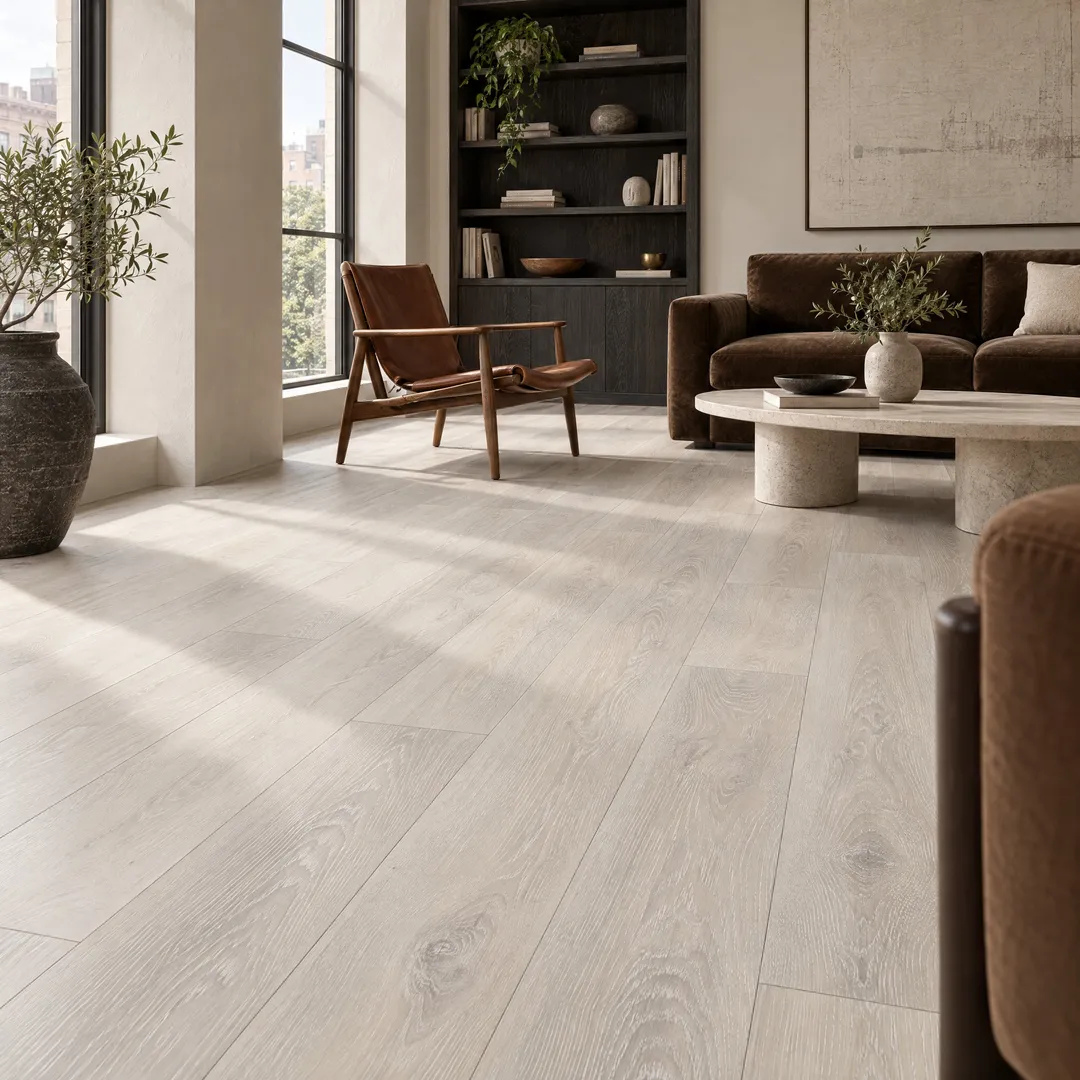 CALI Castaway Oak Waterproof Luxury Vinyl Plank Flooring - 24.03 sq ft Carton, 20-mil Wear Layer, Easy Installation, in a room, photo 2 of 2