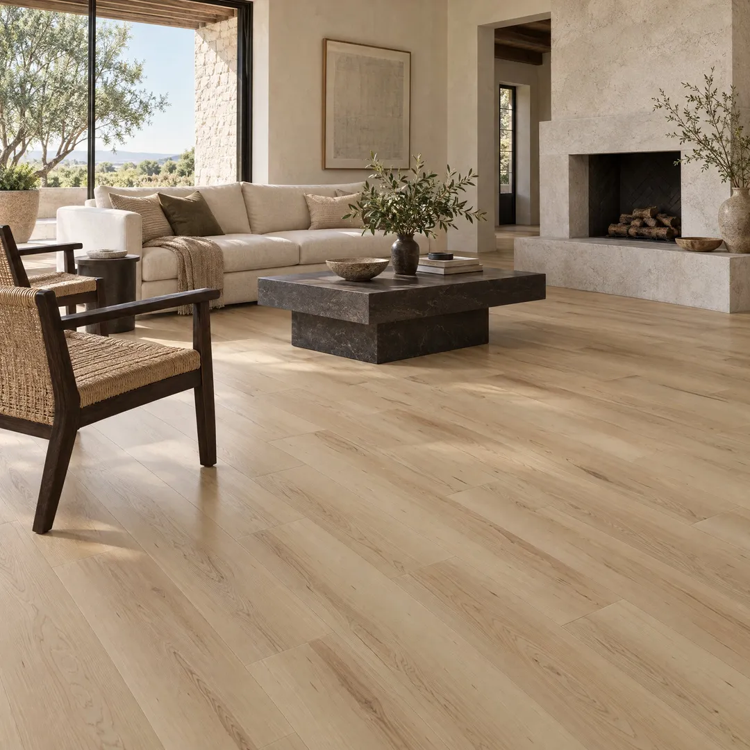 CALI Longboards Doheny Dune Waterproof Luxury Vinyl Plank Flooring - 20mil Wear Layer, 26.62 sq ft Carton, in a room, photo 2 of 2