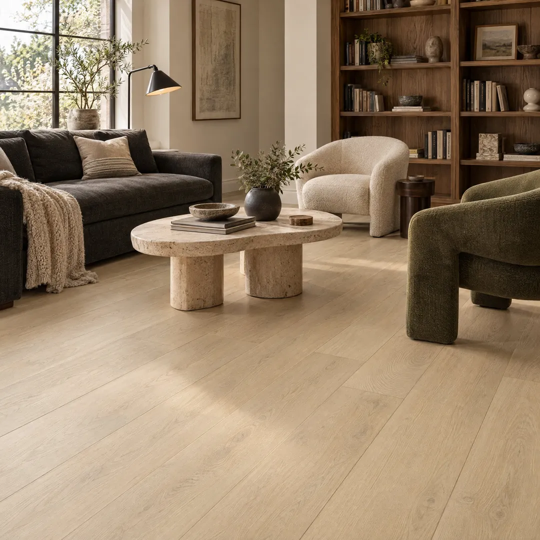 CALI Legends Driftwood Shore 20-mil Waterproof Luxury Vinyl Plank Flooring - 22.44 sq ft Carton, in a room, photo 2 of 2