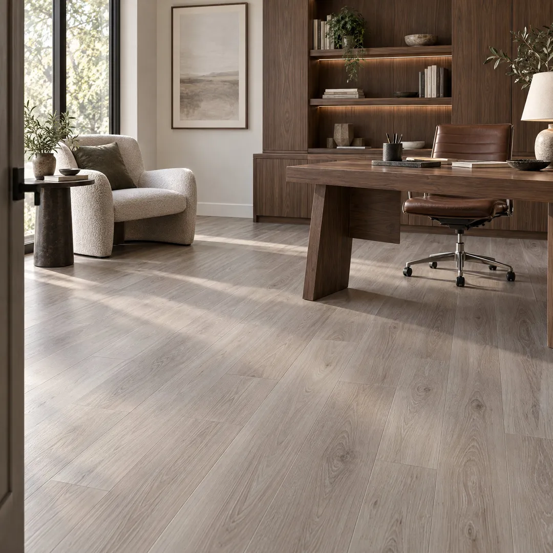 CALI Laguna Whale Watch Vinyl Plank Flooring - Waterproof, Durable, 20-mil Wear Layer, 18.15 sq ft Carton, in a room, photo 2 of 2