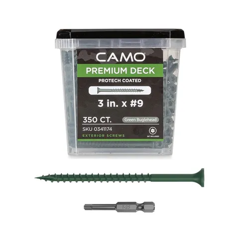 3 in. Green Deck Screws - 350 Count