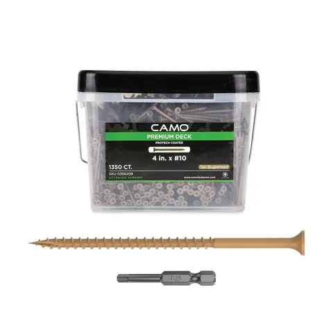 4 in. Tan Star Drive Exterior Deck Screws