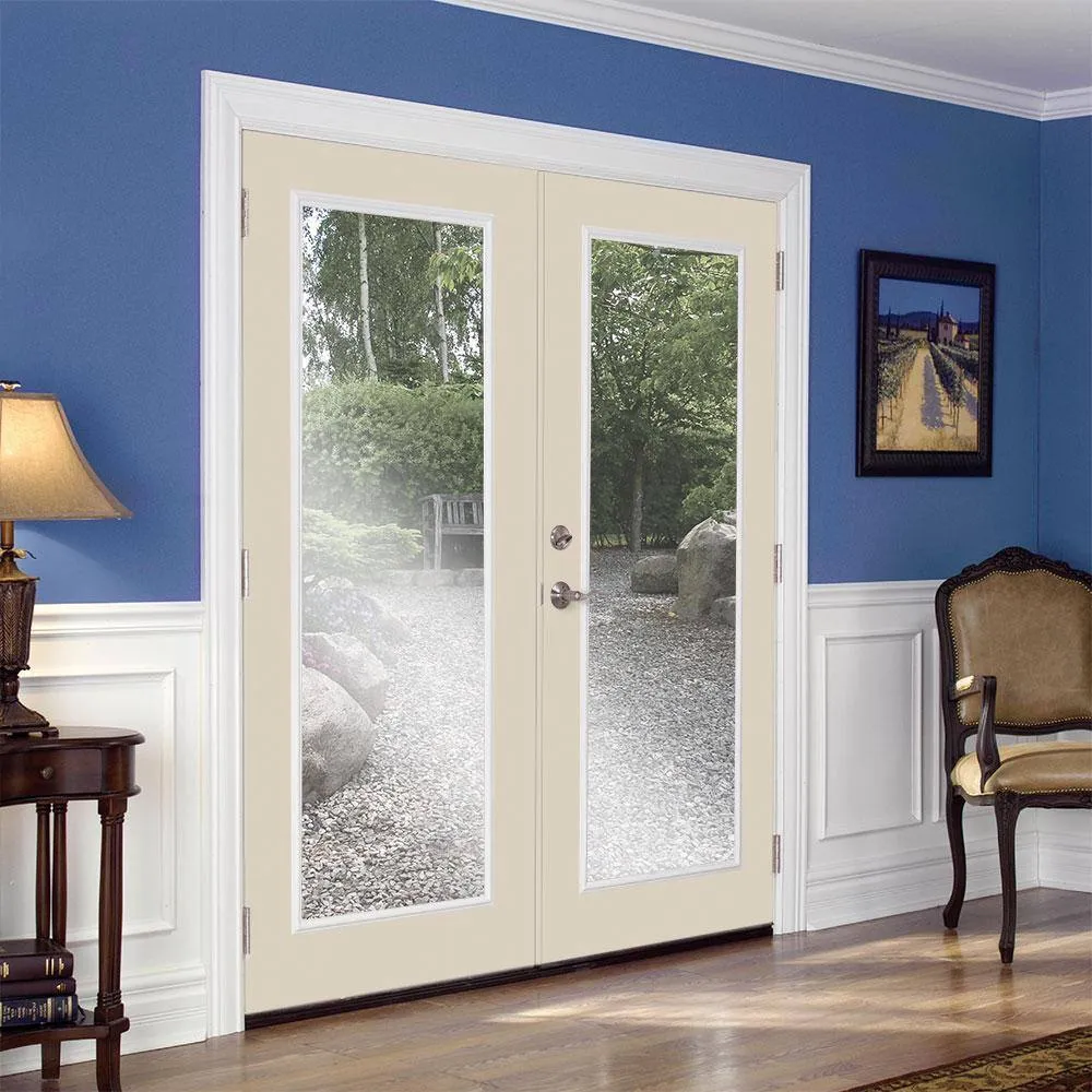 Masonite 60 in. x 80 in. Canyon View Steel Prehung Left-Hand Inswing Full Lite Clear Glass Patio Door with Brickmold, photo 2 of 2