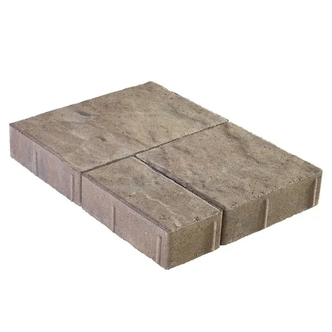 Panorama Demi 3-pc 7.75 × 7.75 × 2.25 in Cape Cod Blend Concrete Paver