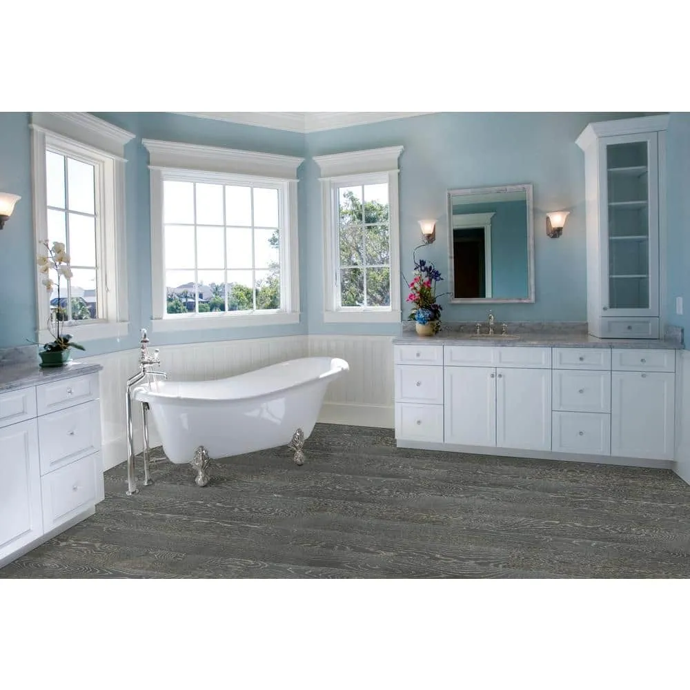 A&A Surfaces Woodridge Carlo Oak 0.28 in. x 6.5 in. Waterproof Wire Brushed Engineered Hardwood Flooring (21.67 sq. ft./case), photo 3 of 10