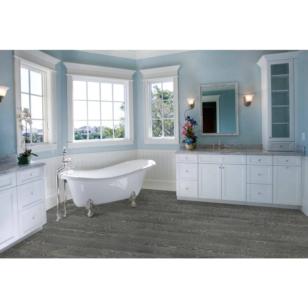 A&A Surfaces Woodridge Carlo Oak 0.28 in. x 6.5 in. Waterproof Wire Brushed Engineered Hardwood Flooring (1040.16 sq. ft./pallet), photo 3 of 10