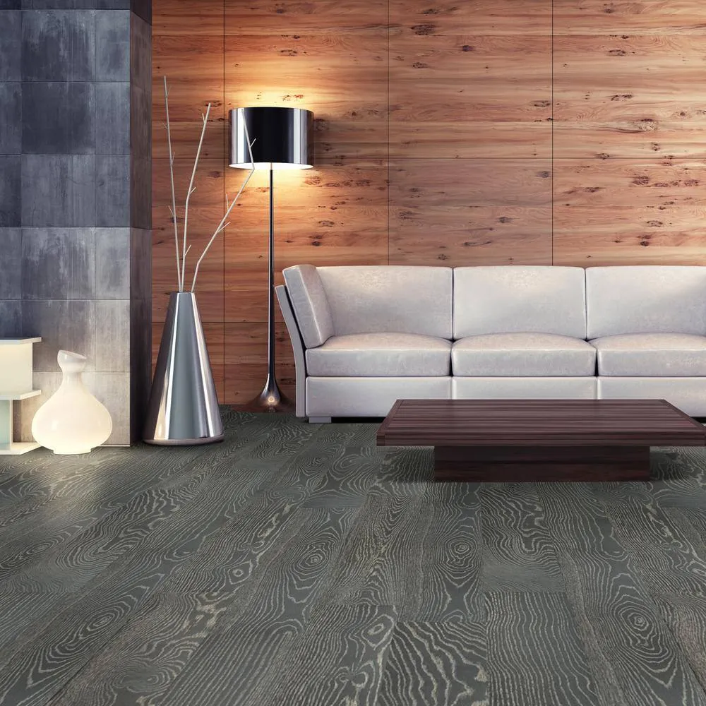 A&A Surfaces Woodridge Carlo Oak 0.28 in. x 6.5 in. Waterproof Wire Brushed Engineered Hardwood Flooring (1040.16 sq. ft./pallet), photo 5 of 10