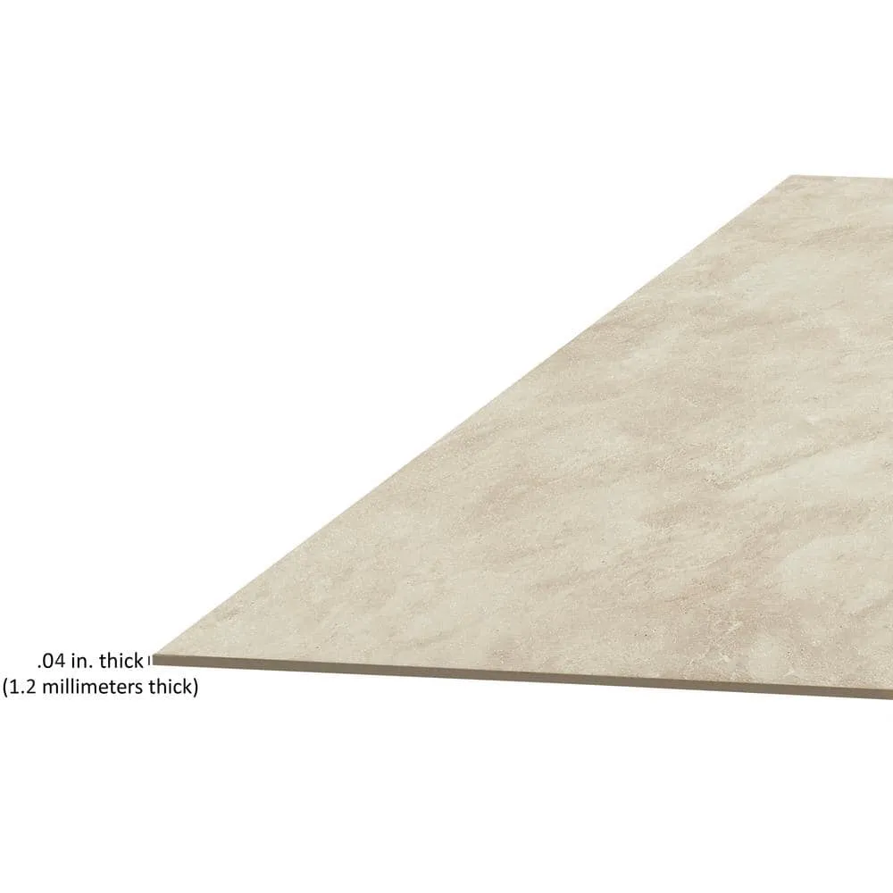 ACHIM Sterling Natural Carrera Marble 12 in. x 12 in. Peel and Stick Vinyl Tile (45 sq. ft. / case), photo 5 of 8