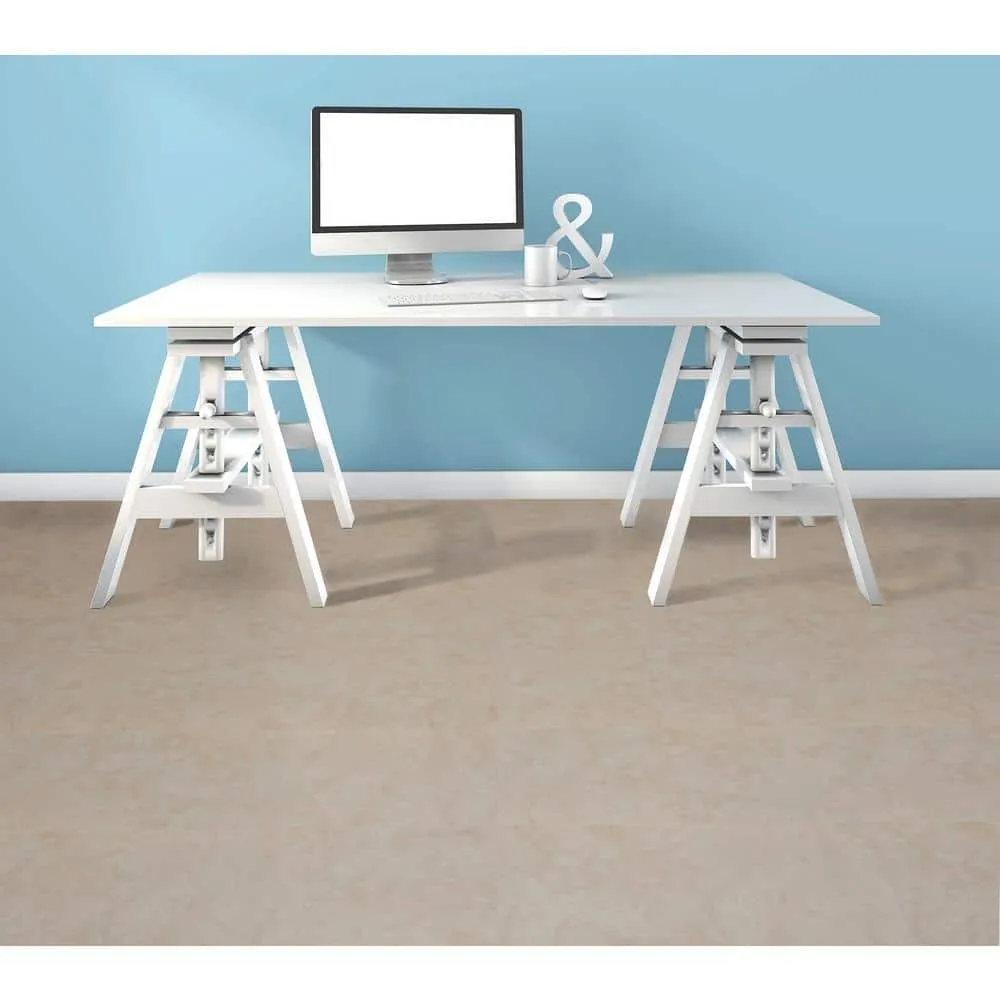 ACHIM Sterling Natural Carrera Marble 12 in. x 12 in. Peel and Stick Vinyl Tile (45 sq. ft. / case), photo 6 of 8