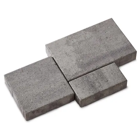Reno 14.75 × 9.875 × 2.375 in Rectangle Cascade Face Mix Concrete Paver Pallet