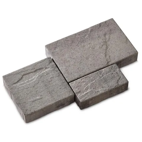 Tahoe 14.75 × 9.875 × 2.375 in Rectangle Cascade Face Mix Concrete Paver Pallet