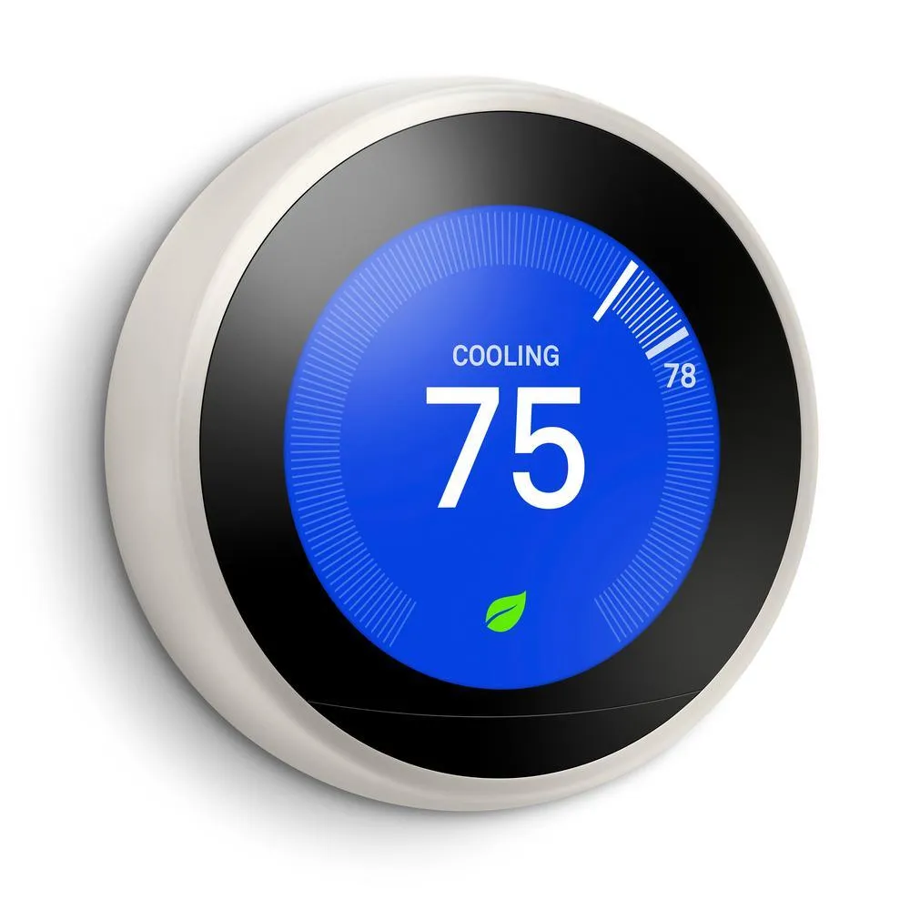 Nest Learning Thermostat 3rd Gen in White and Google Nest Temperature Sensor, photo 4 of 11