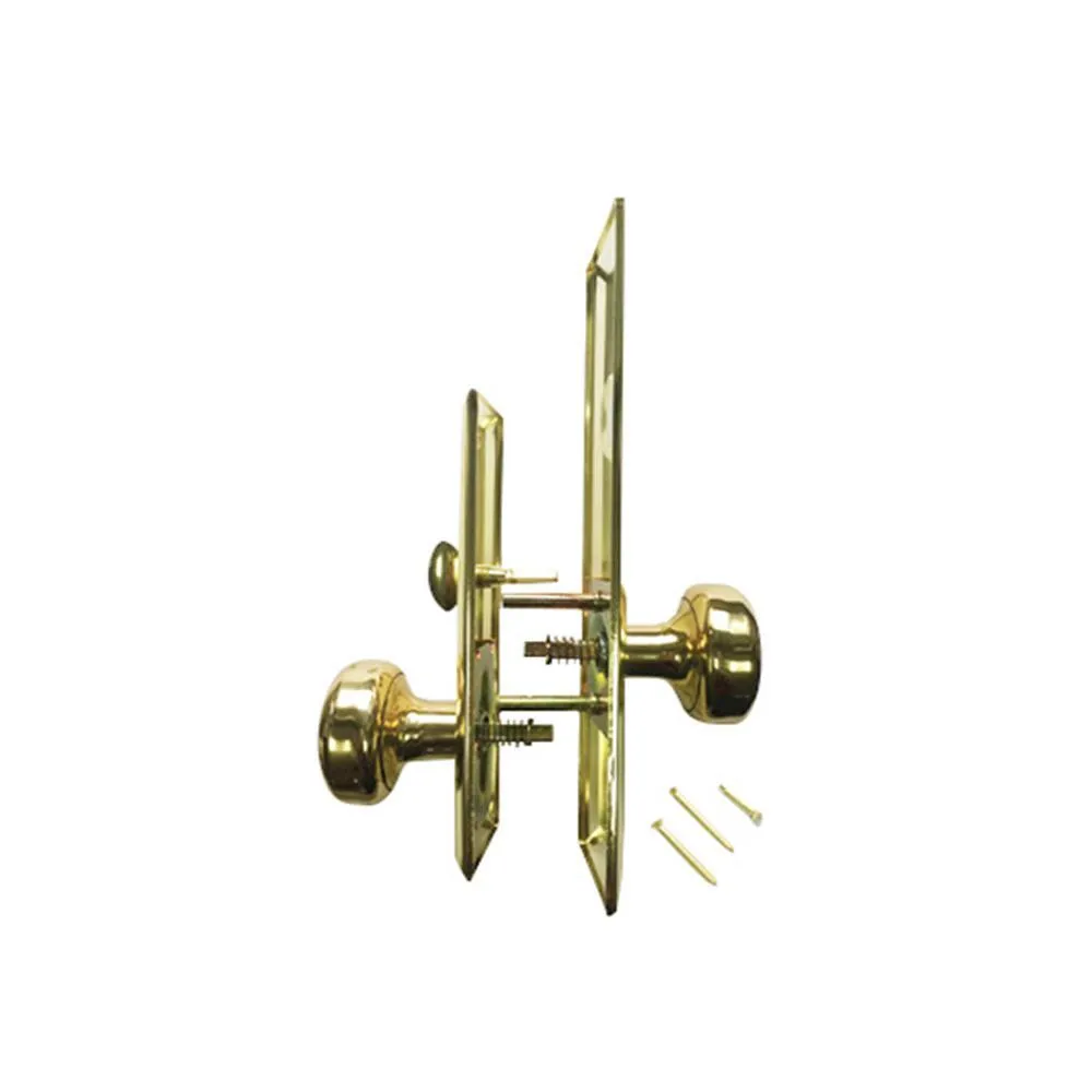 Brass Mortise Entry Right Hand Door Lock Set with 2-1/2 in. Backset, 2 SC1 Keys and Swivel Spindle, photo 3 of 6