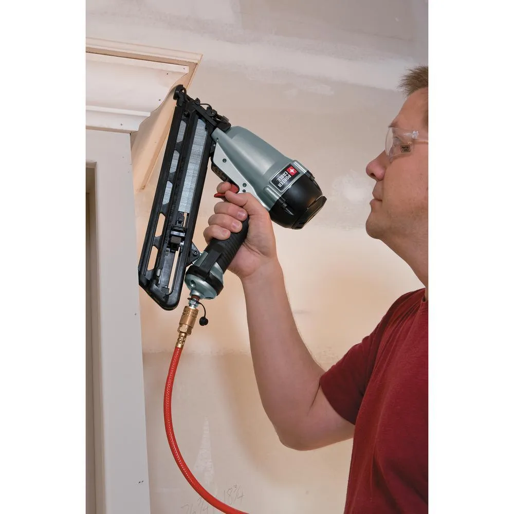 PORTER-CABLE 15-Gauge Pneumatic 2-1/2 in. Angled Finish Nailer Kit with Bonus 18-Gauge Brad Nailer Kit, photo 10 of 15