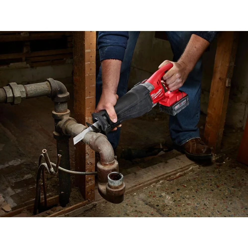 M18 FUEL 18-Volt Lithium-Ion Brushless Cordless SAWZALL Reciprocating Saw Kit W/(2) 5.0Ah Batteries, Charger & Hard Case, photo 9 of 17