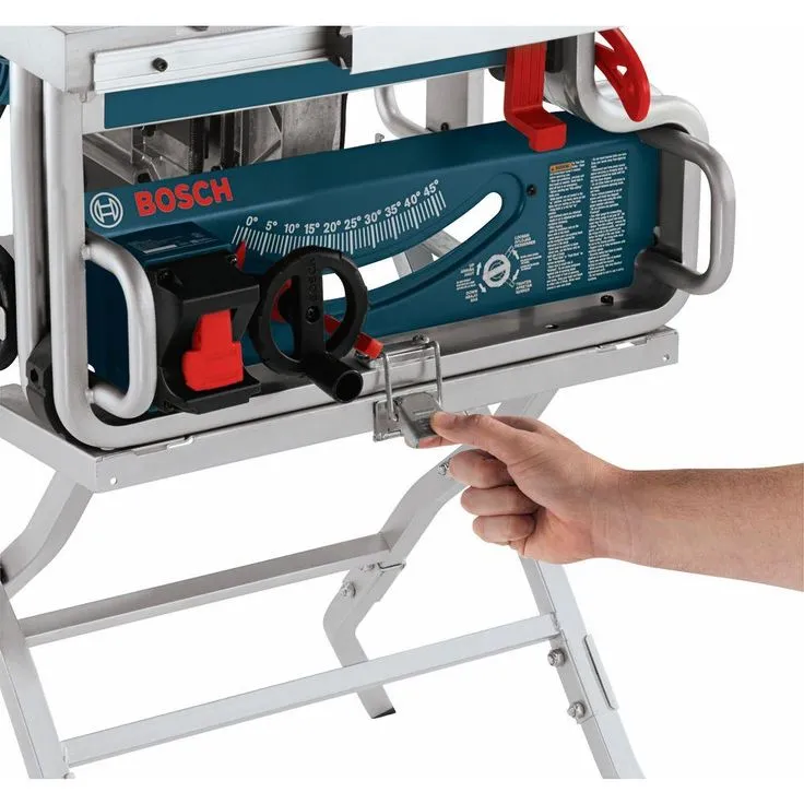 Bosch 15 Amp 10 in. Corded Portable Worksite Bench Table Saw with Smart Guard System and 24-Tooth Carbide Saw Blade, photo 8 of 11