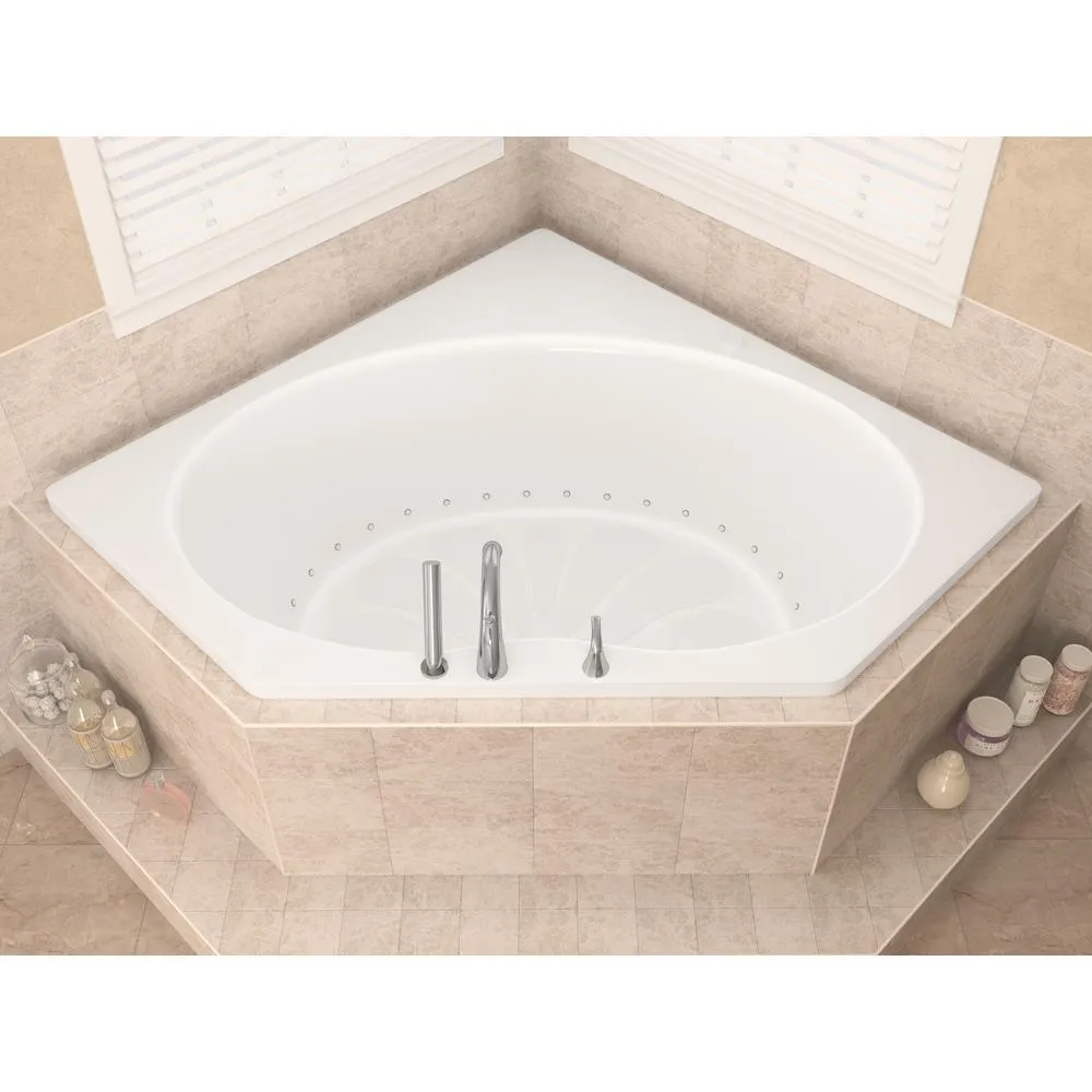 Universal Tubs Carnelian 5 ft. Center Drain Air Bath Tub in White, photo 9 of 20