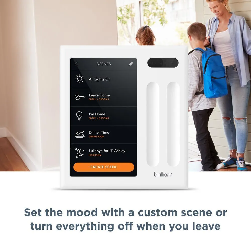 Brilliant Smart Home Control (2-Switch Panel) for Amazon Alexa, Google Assistant, Apple HomeKit, Ring, Sonos and More, photo 11 of 17