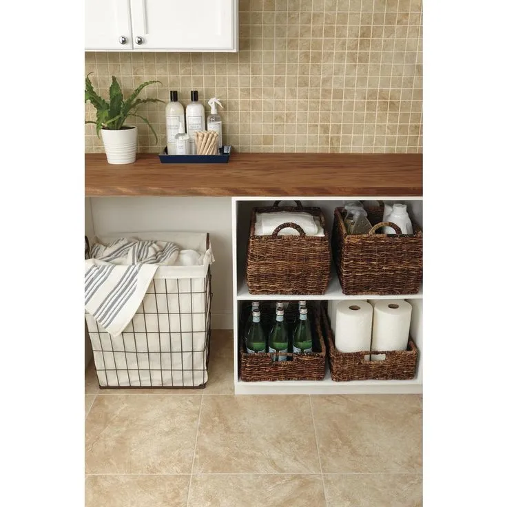 TrafficMaster Portland Stone Beige 18 in. x 18 in. Glazed Ceramic Floor and Wall Tile (17.44 sq. ft. / case), photo 4 of 8