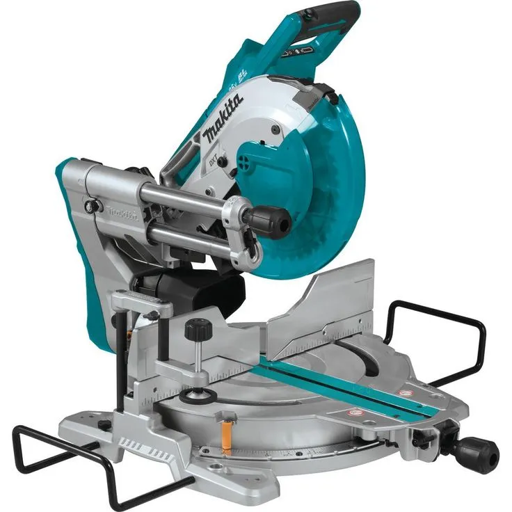 Makita 18-Volt 5.0Ah X2 LXT Lithium-Ion (36V) Brushless Cordless 10 in. Dual-Bevel Sliding Compound Miter Saw with Laser Kit, photo 12 of 12