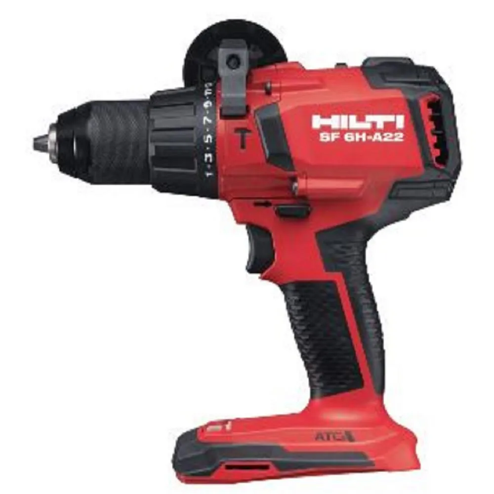 Hilti 22-Volt Lithium-Ion 1/2 in. Cordless Brushless Hammer Drill Driver SF 6H Kit with 2 Batteries, Charger and Bag, photo 4 of 9