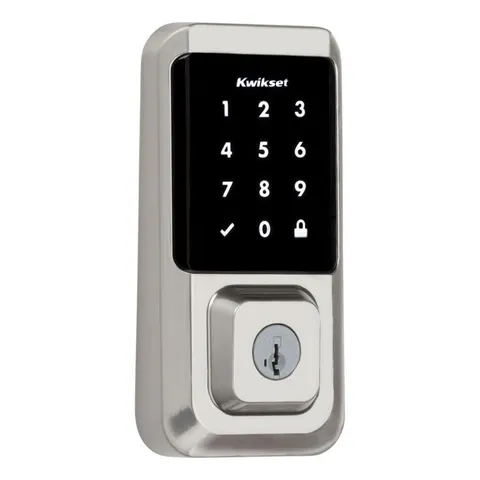 HALO Satin Nickel Single-Cylinder Electronic Smart Lock Deadbolt Featuring SmartKey Security