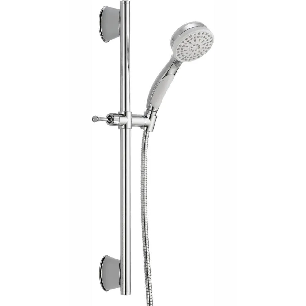 ActivTouch 9-Spray 3.7 in. Single Wall Mount Handheld Shower Head in Matte Black, photo 4 of 5