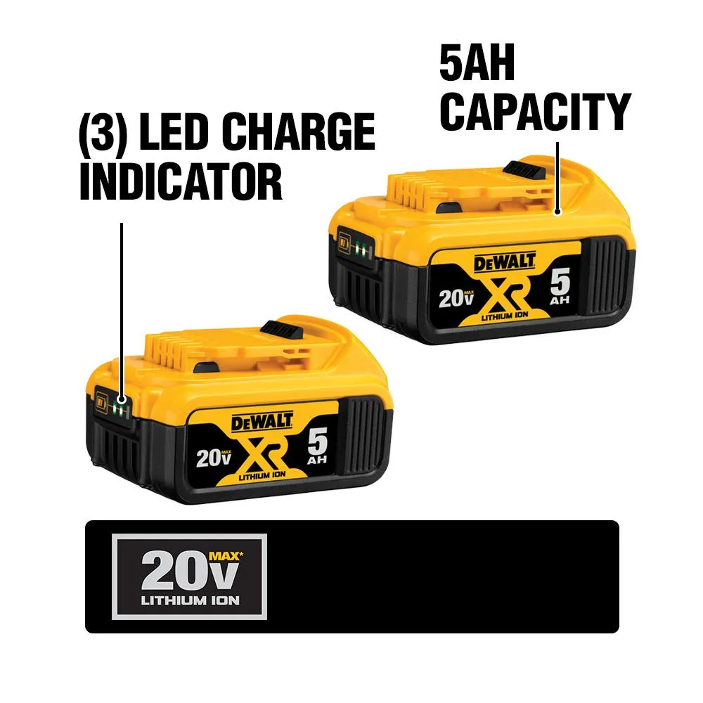 20-Volt MAX XR Lithium-Ion Cordless Brushless Deep Cut Band Saw Kit with (2) Batteries 5Ah, Charger and Case, photo 4 of 16
