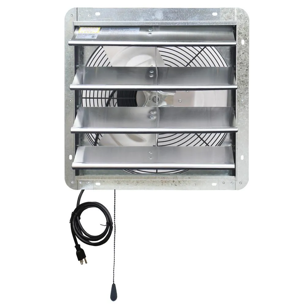iLIVING 5088 CFM Silver Electric Powered Gable Mount Shutter Fan/Vent, photo 4 of 10