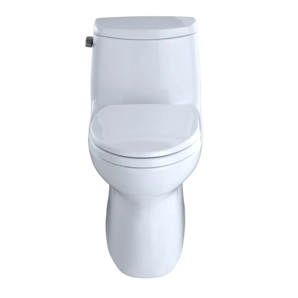 Carlyle II 1-Piece 1.28 GPF Single Flush Elongated Skirted Toilet with CeFiONtect in Cotton White, photo 5 of 15