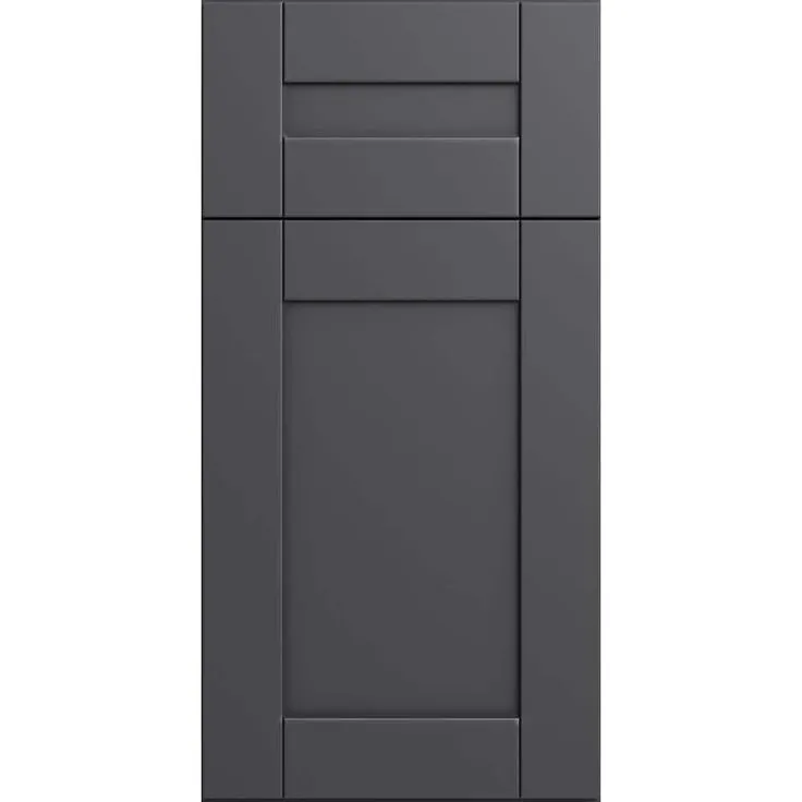 Home Decorators Collection Washington 18 in. W x 24 in. D x 90 in. H Assembled Plywood Pantry Kitchen Cabinet in Valiant Onyx with Soft Close RH, photo 2 of 5