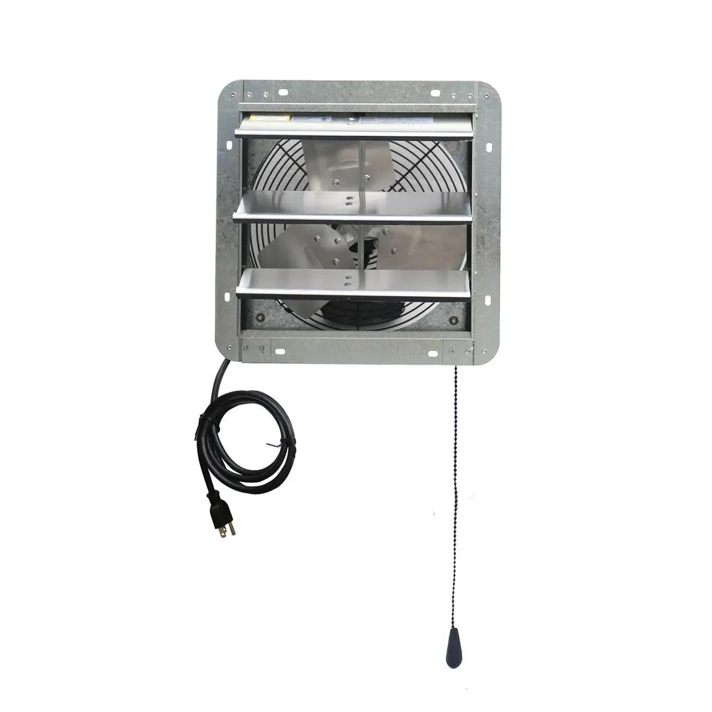 iLIVING 5088 CFM Silver Electric Powered Gable Mount Shutter Fan/Vent, photo 7 of 10