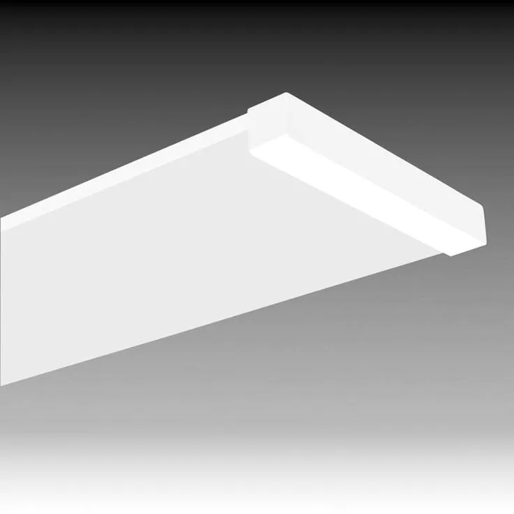 Commercial Electric 48 in. x 10 in. 4200 Lumens White End Caps Integrated LED Panel Light Selectable CCT Kitchen Lighting, photo 5 of 11