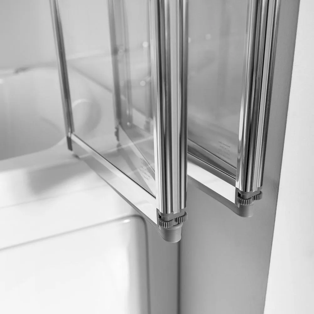 Ella Elite 52 in. Walk-In Whirlpool and Air Bath Bathtub, White, Left Door with Fast Fill Faucet, Dual Drain & Shower Screen, photo 14 of 16