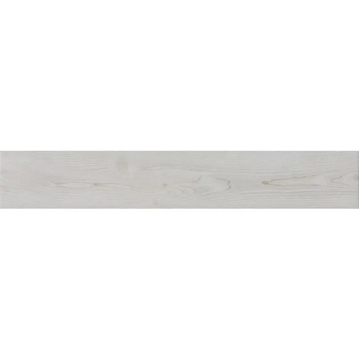 TRUE PORCELAIN CO. Pine Wood White 6-in x 36-in Matte Porcelain Wood Look Floor and Wall Tile, photo 2 of 6
