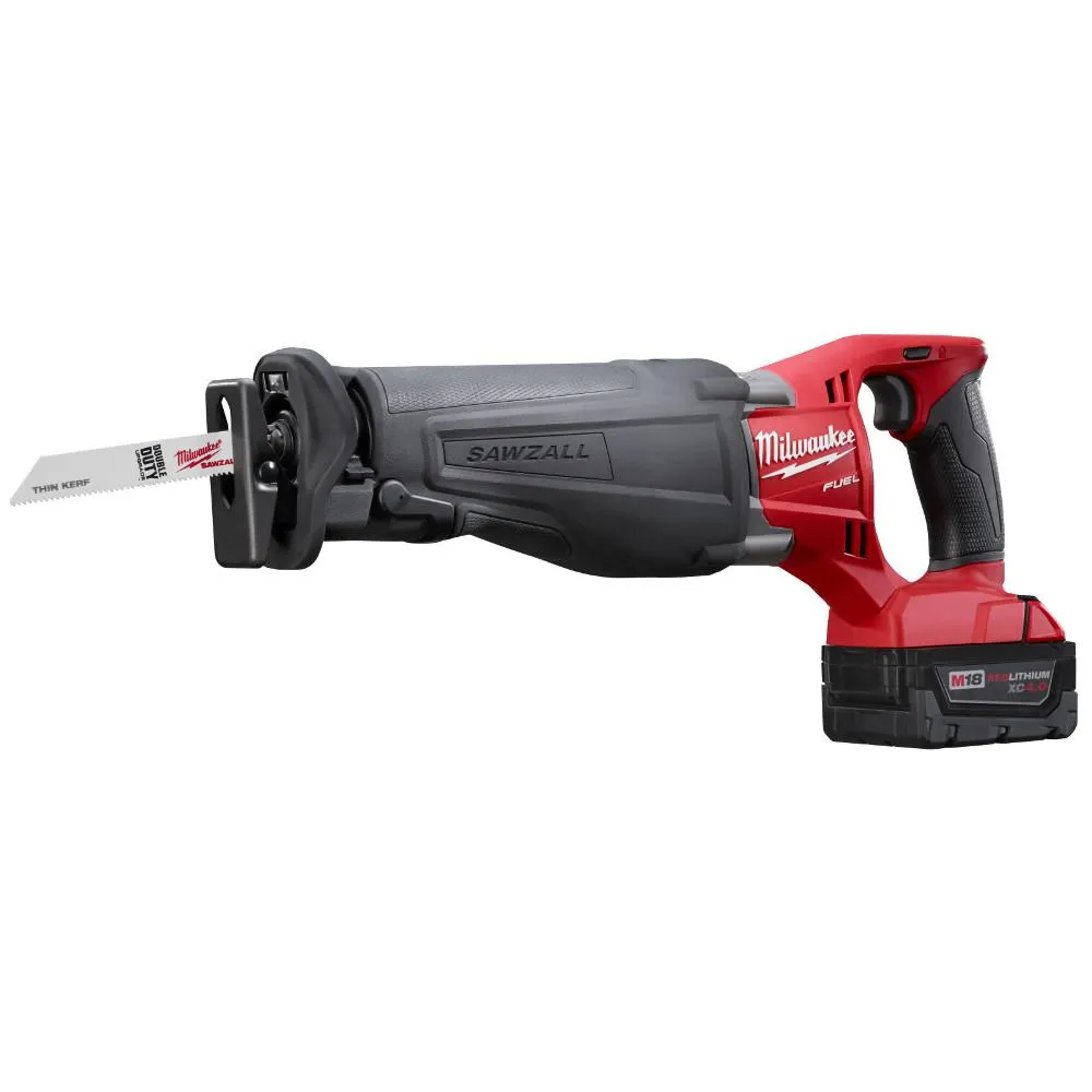 M18 FUEL 18-Volt Lithium-Ion Brushless Cordless Sawzall Reciprocating Saw Kit with Carbide Teeth The AX SAWZALL Blade, photo 3 of 9