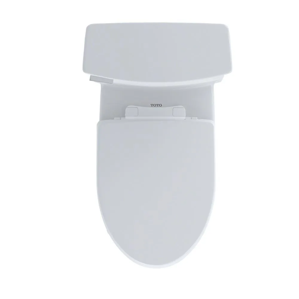 Eco Soiree 1-Piece 1.28 GPF Single Flush Elongated Skirted Toilet with CeFiONtect in Cotton White, photo 7 of 12