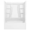 Classic 500 60 in. W x 61.25 in. H x 32 in. D 3-Piece Direct-to-Stud Alcove Tub Surrounds in High Gloss White, photo 4 of 5