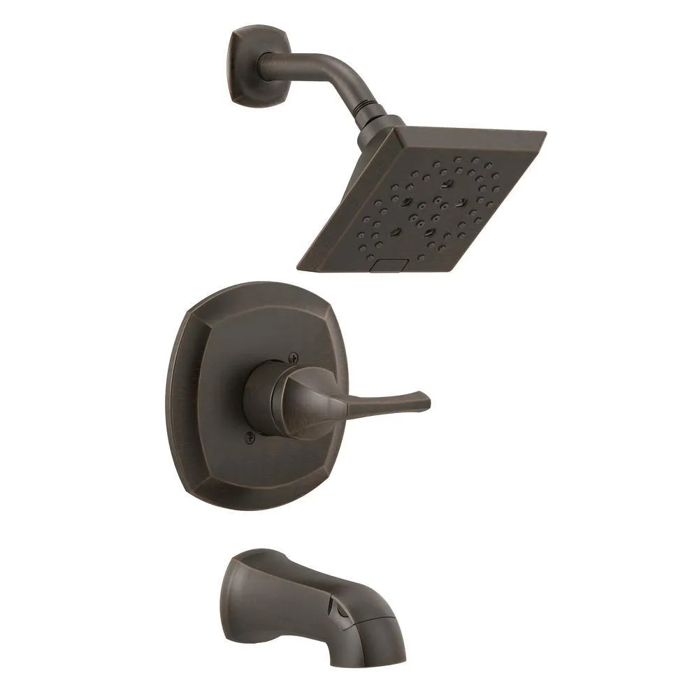 Portwood Single-Handle 5-Spray Tub and Shower Faucet with H2Okinetic in SpotShield Brushed Nickel (Valve Included), photo 16 of 16