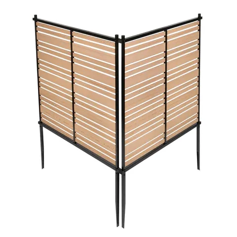 Cedar Vinyl Privacy Screen Kit - 2 Panels
