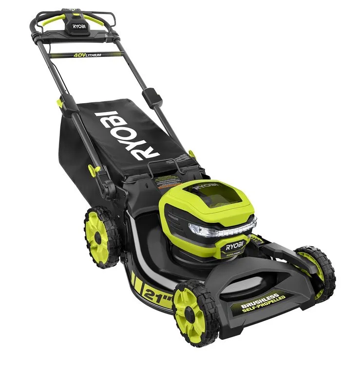 RYOBI 21 in. 40-Volt Lithium-Ion Brushless Cordless Walk Behind Self-Propelled Mower with 7.5 Ah Battery/Charger Included, photo 6 of 8