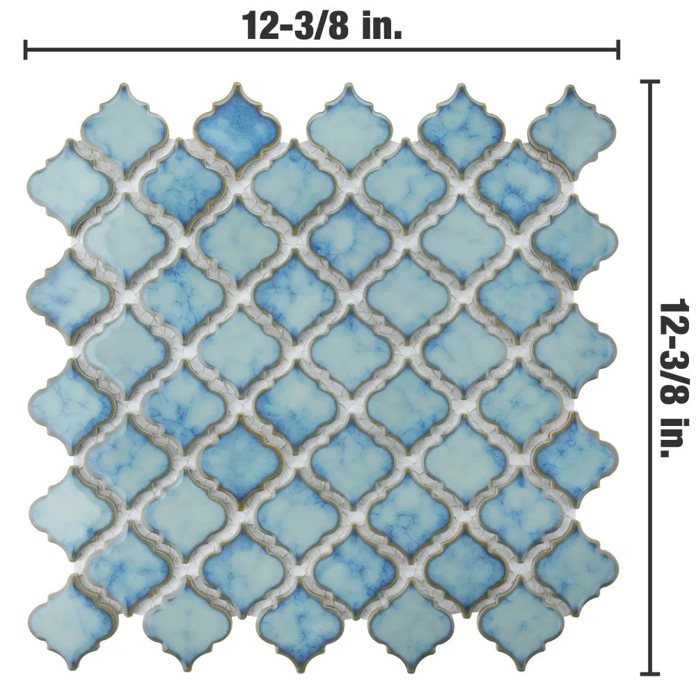 Merola Tile Hudson Tangier Marine 12 in. x 12 in. Porcelain Mosaic Tile (10.96 sq. ft. / Case), photo 5 of 8