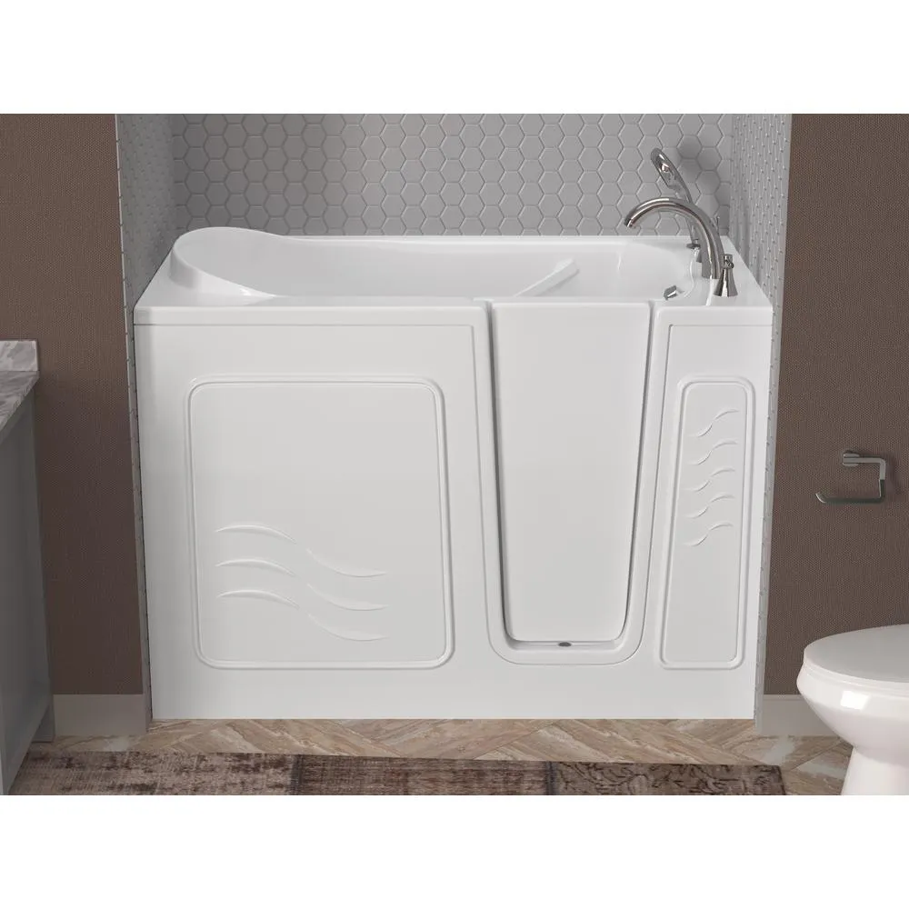 Universal Tubs HD Series 30 in. x 53 in. Right Drain Quick Fill Walk-In Soaking Bathtub in White, photo 10 of 22